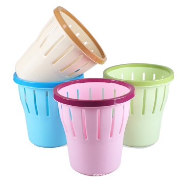 Creative Colorful Plastic Garbage Bin with Loop (YW0080)